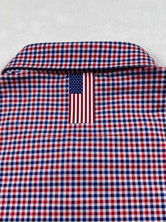 RHOBACK The patriot polo golf shirt men’s size 3XL Gingham check performance - Picture 4 of 12